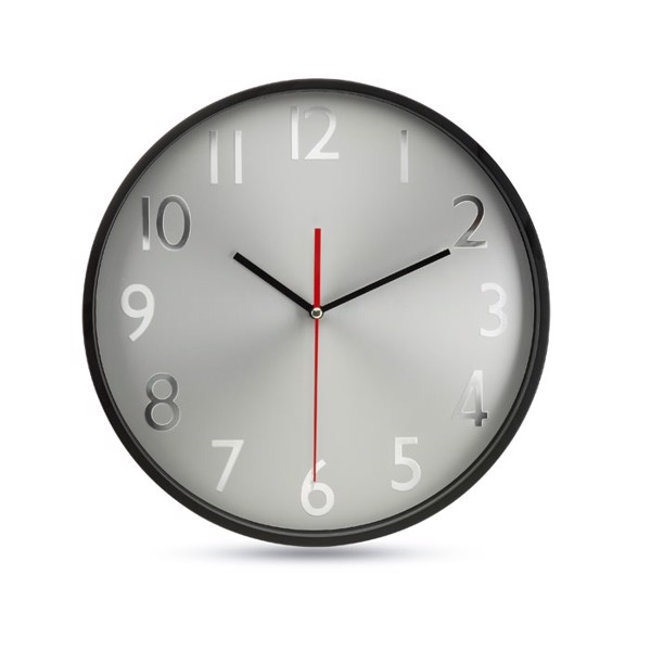 Rondo wall clock, 300 mm, aluminium dial