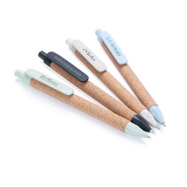 Xd Collection ballpen wheatstraw,cork,1200m ink - White