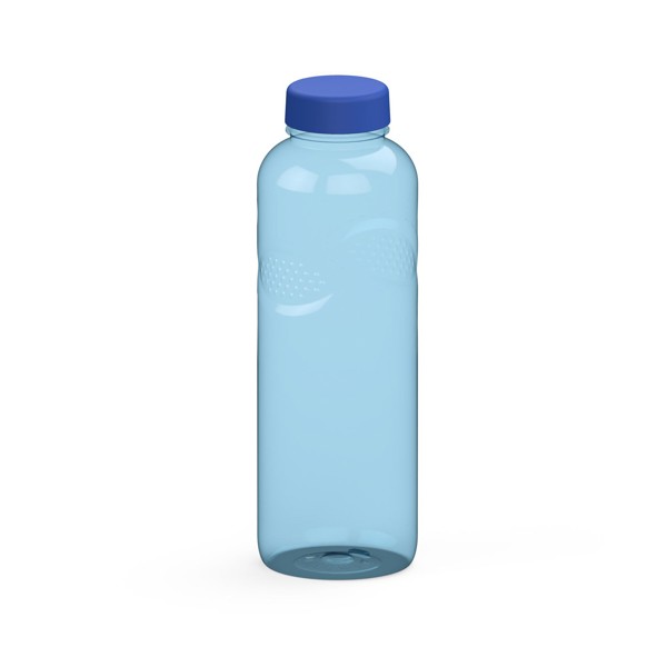 Drink Bottle Carve "Refresh", 1.0 L - Transparent-Blue / Blue