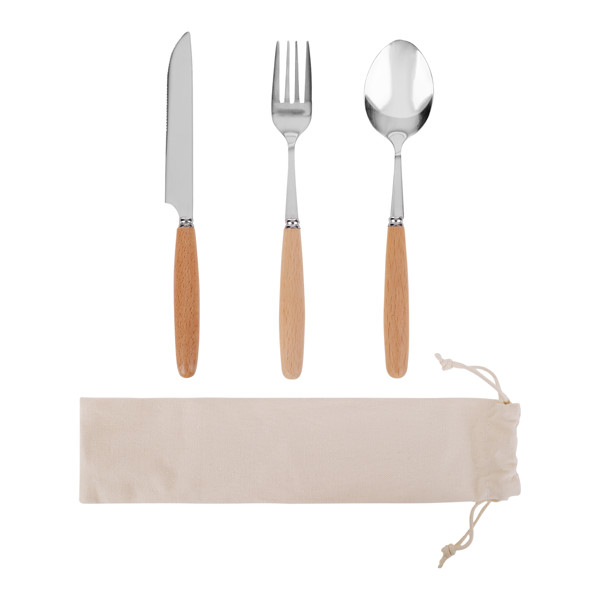 Nantes Cutlery Set in Cotton Bag