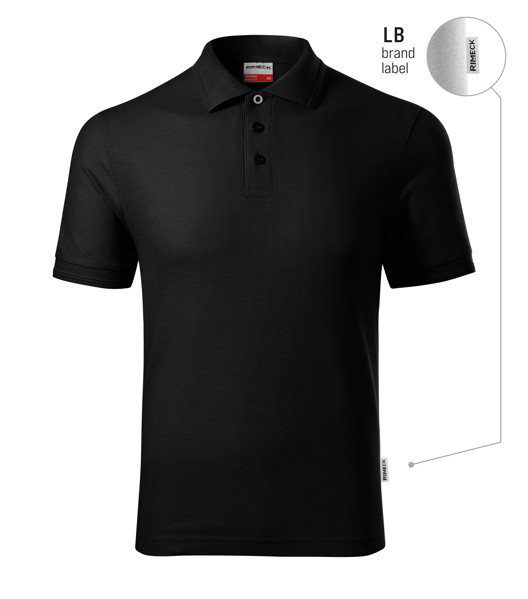 Polokošile Pánská Rimeck® Reserve - Černá 01 (Brand Label) / M