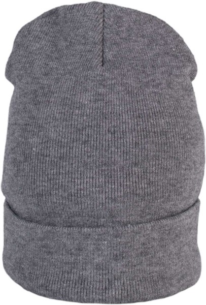 Beanie With Turn-Up - Off Grey