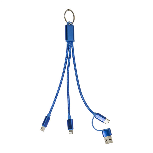 Brelok kabel ładujący USB Rafob - Niebieski