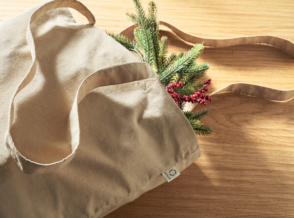 Sac shopping en coton recyclé Viveka Colour - Kaki