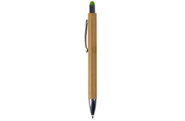 Stylo-stylet New York en bambou - Vert