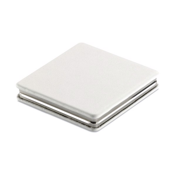 Glow magnetic PU mirror, 55x55 mm - White