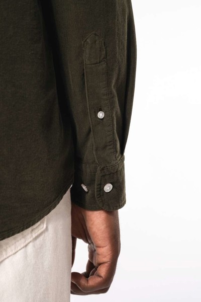 MEN'S LONG-SLEEVED CORDUROY SHIRT