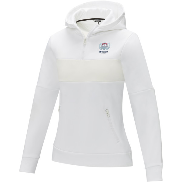 Sweat à capuche anorak à demi zip Sayan pour femme - Blanc / XL