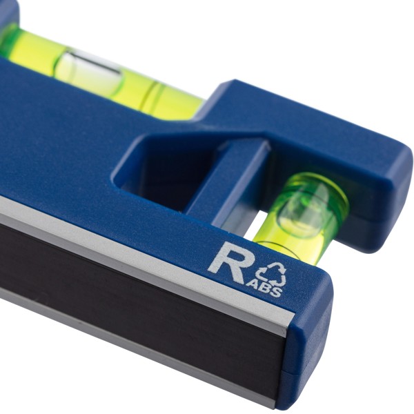 Porta-chaves de nível de bolha de ar em ABS reciclado Indira - White