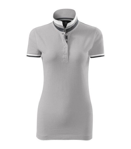 Polokošile Dámská Malfini Premium® Collar Up - Silver Gray / 2XL