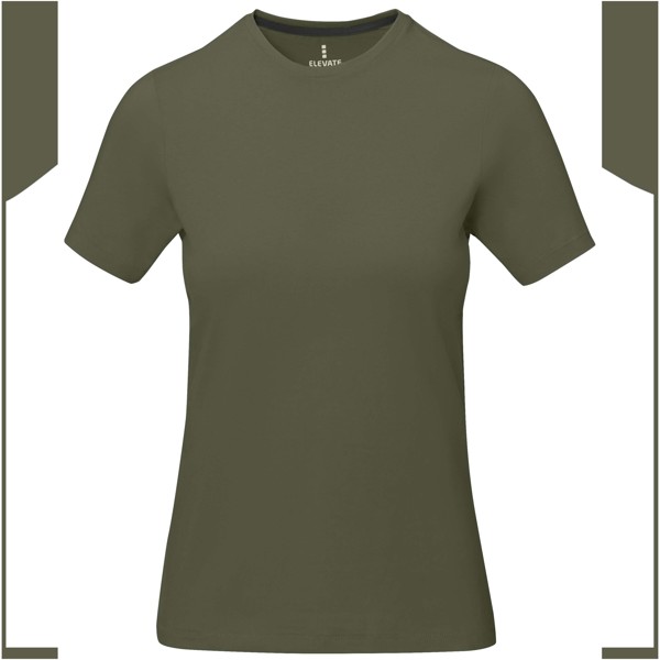 T-shirt de manga curta Nanaimo de mulher - Verde floresta / M