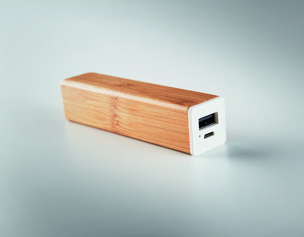 Powerbam bamboo power bank 2200 mAh, DC5V/1A