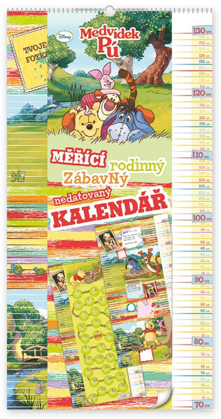 W. Disney Medvedík Pú - Merací Kalendár, 33 x 64 cm