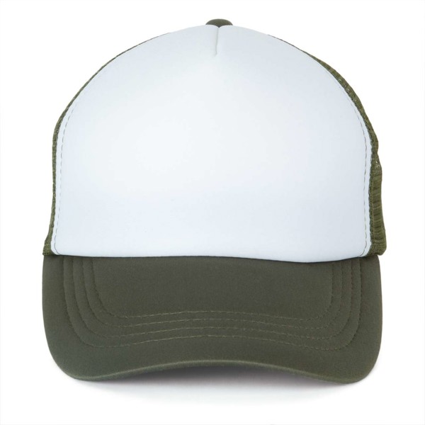 Trucker Mesh Cap - 5 Panels - White / Grape Leaf