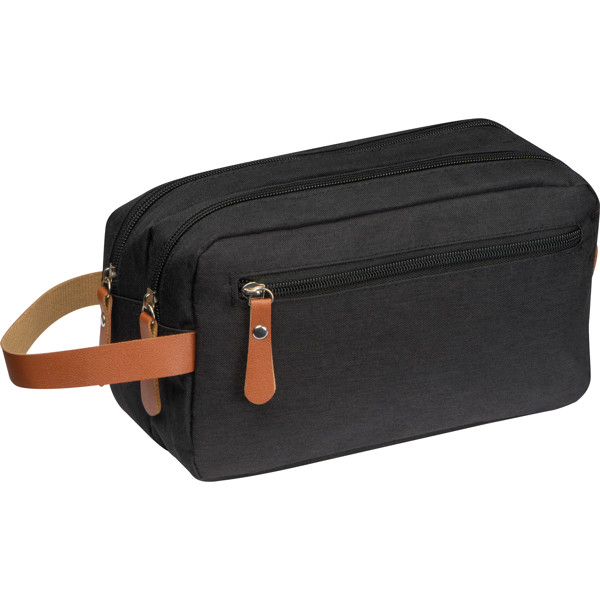 Polyester cosmetic bag SAUL - Black