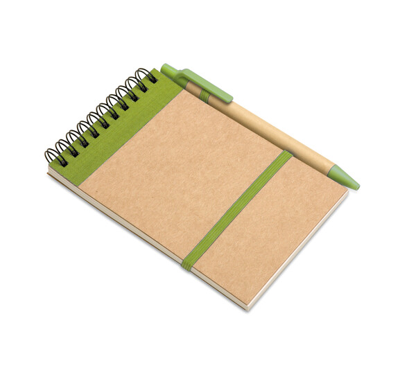 Blocnotes in carta riciclata Sonora - Lime
