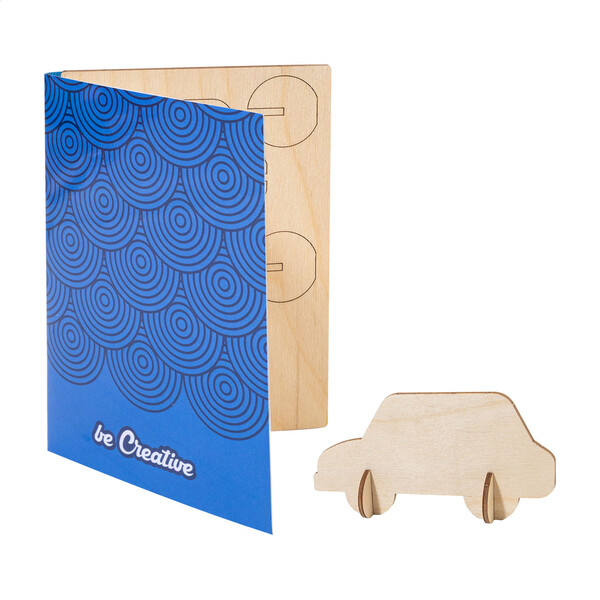 Custom Puzzle Postcard SendCraft, Car - White