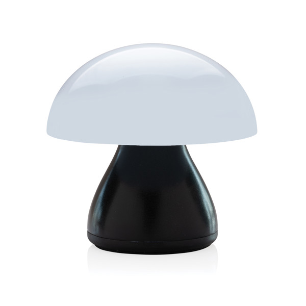 USB stolná lampa Luming z RCS recykl. plastu - Čierna
