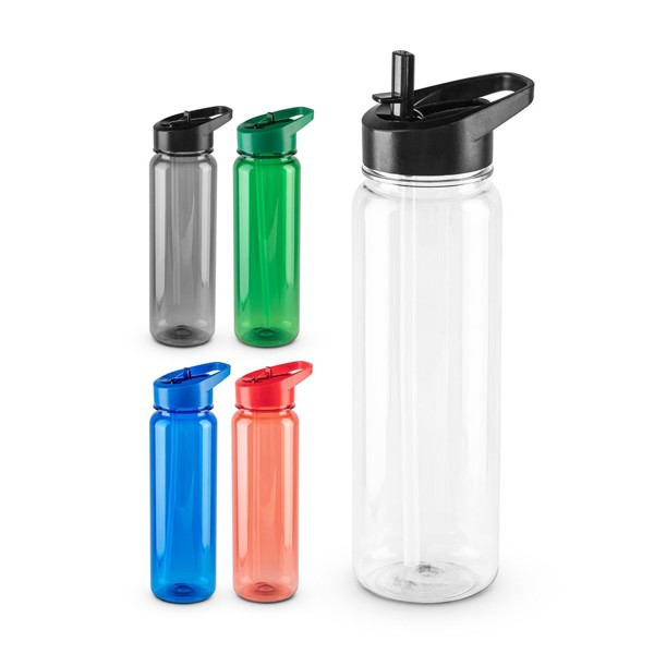 GILMORE. Garrafa de desporto em rPET com acabamento translúcido brilhante 750 mL - Transparente
