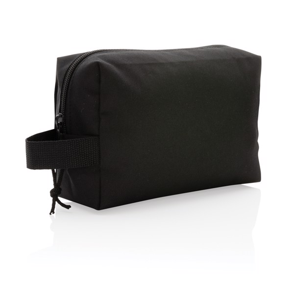 Impact Aware rPET toiletry bag, 300D, 21x13x8 cm - Black