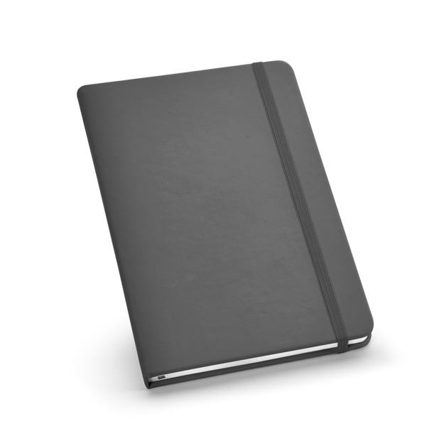HEMINGWAY. A5 PU notepad with plain sheets - Grey