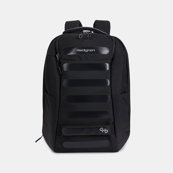 HANDLE L | 2 compartment Backpack L 15.6" + RFID - Hedgren - Black /