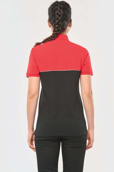 Unisex ekološki prihvatljiva dvobojna polo majica kratkih rukava - Crna / Tamno Siva / XL