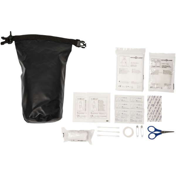 Alexander 30-piece first aid waterproof bag - Solid Black