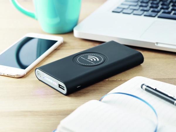 Powerbank wireless con hub Vigor - Nero