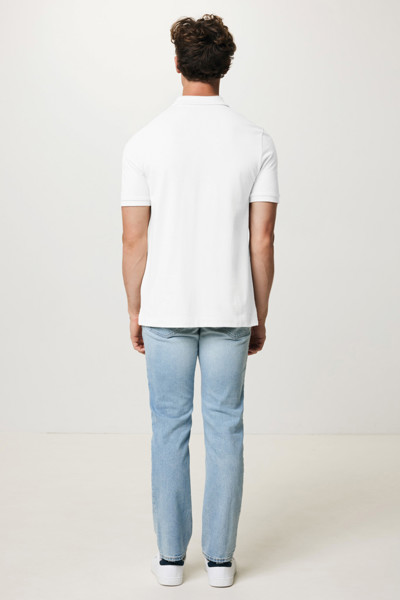 Polo en coton piqué et recyclé Iqoniq Yosemite - Recycled White / M