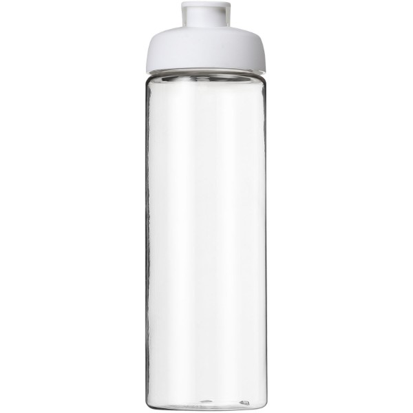 H2O Vibe 850 ml sportovní lahev s vyklápěcím víčkem - Průhledná / Bílá