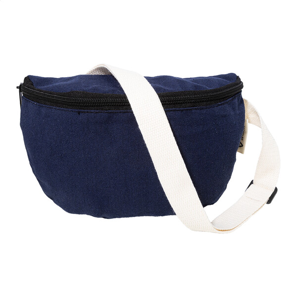 Sac banane en canvas recyclé Rekan Hip - Bleu
