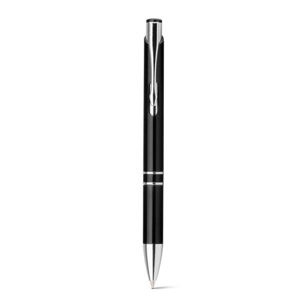 BETA PLASTIC. ABS ball pen with metal clip - Black