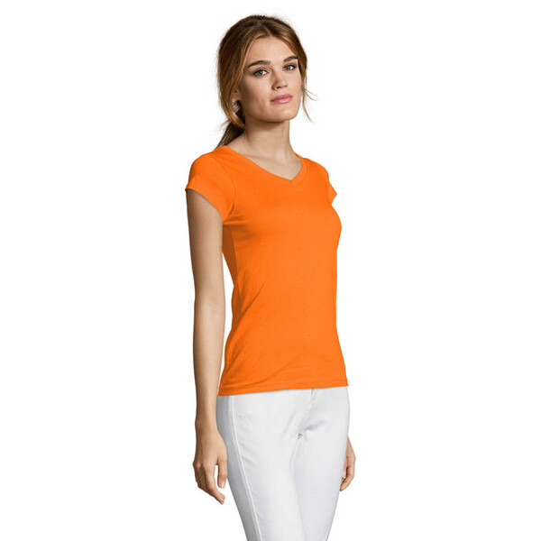 MOON T-SHIRT SENHORA 150g - LaranjaS
