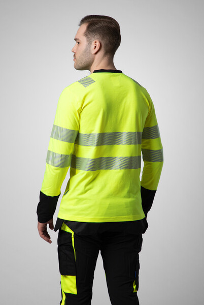 6014 L.S. T-shirt Yellow/black 3XL