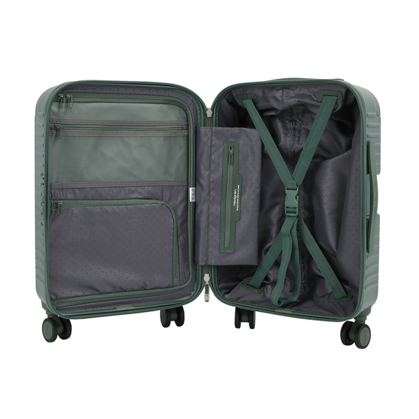 YUNO S | Troler cabină 55 cm (IATA) + TSA - Hedgren - Duck Green