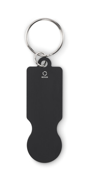 Portachiavi con gettone per car Tokley - Nero