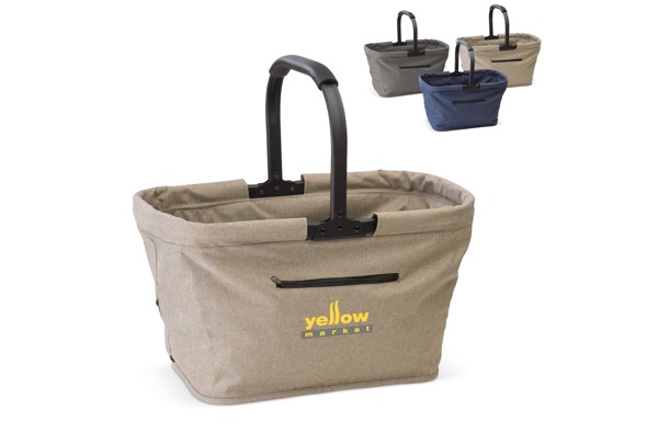 Foldable picnic basket - Light Brown
