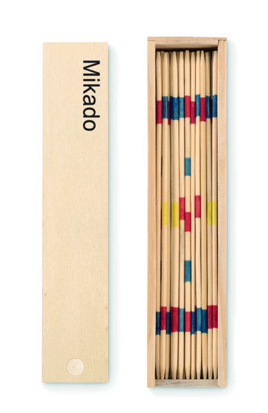 Komplet Mini Mikado, bambus, škatla 190 mm