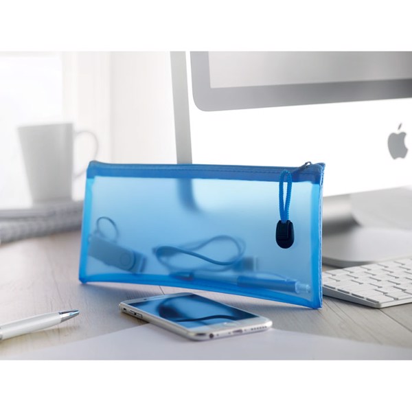 PVC pencil case Gran - Blue