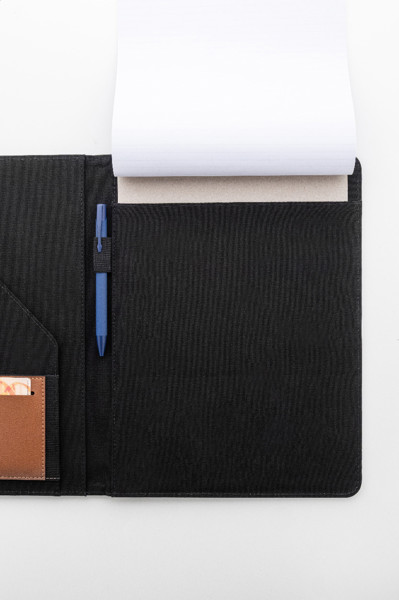 Recycled Canvas Document Folder Capudo A4 - Black