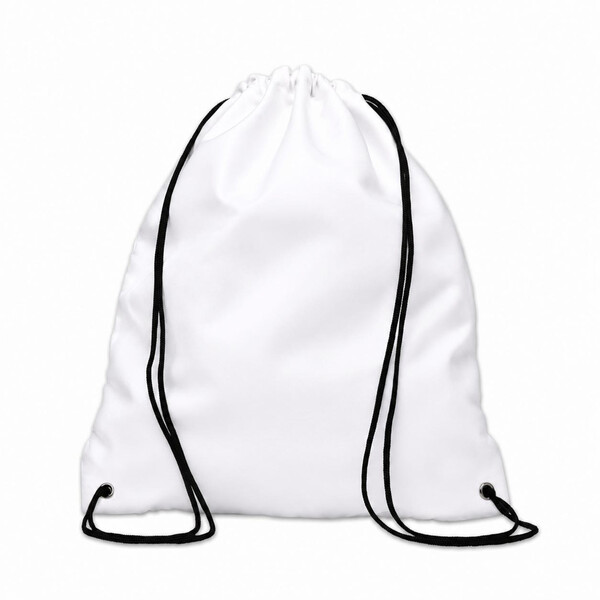 Full colour soft touch, durable twill polyester drawstring bag - Full colour