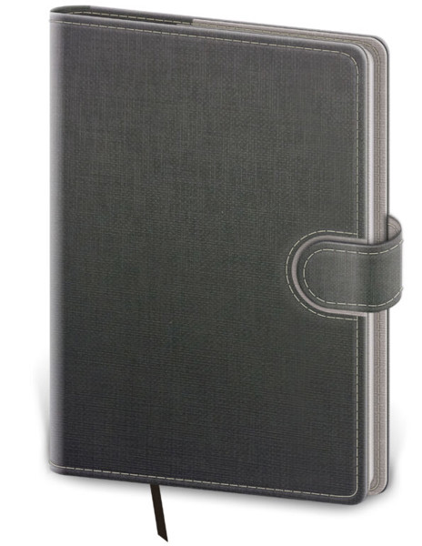 Notebook Flip L dot grid grey/grey