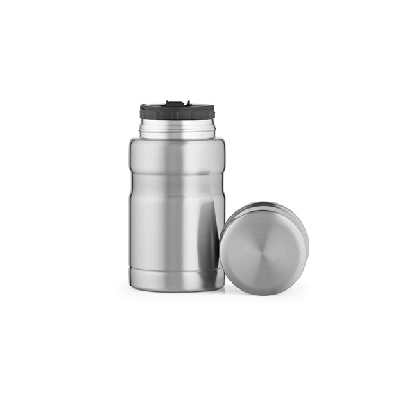 Bučka za hrano Dali, reciklirano jeklo, 810 ml - Silver