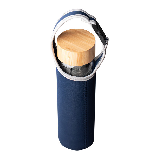 600 ml Gourmet glass bottle with tea infuser