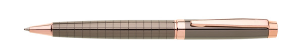 Milano ballpoint pen, brass body, blue ink