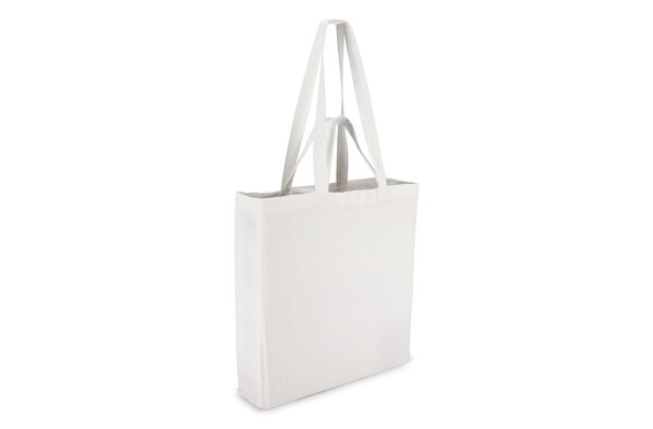 Sac fourre-tout en coton OEKO-TEX® 38 x 10 x 42cm 140g/m². - Blanc