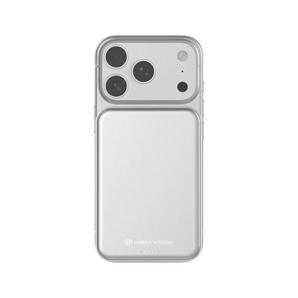 Urban Vitamin Pomona 5000mAh Qi2.2 25W magnetic powerbank - Silver