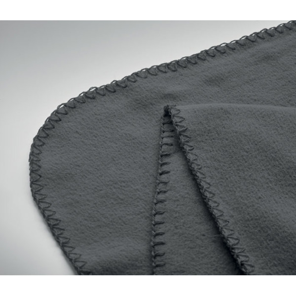 Odeja iz flisa Bogda RPET 130gr/m², 150x120cm - Kamnito siva