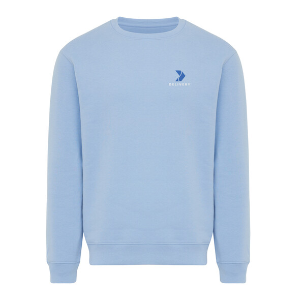Mikina IQONIQ Torla z recyklované bavlny - Sky Blue / XS